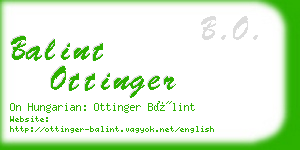 balint ottinger business card